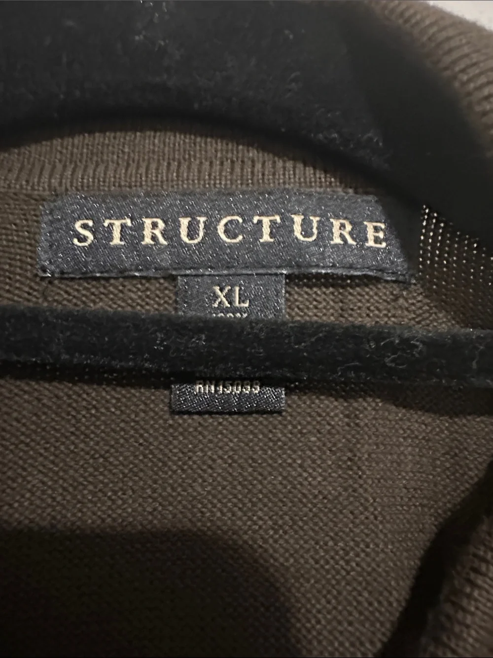 Structure Men's Brown Polo with Cream & Tan Chest Stripes - Picture 2 of 4